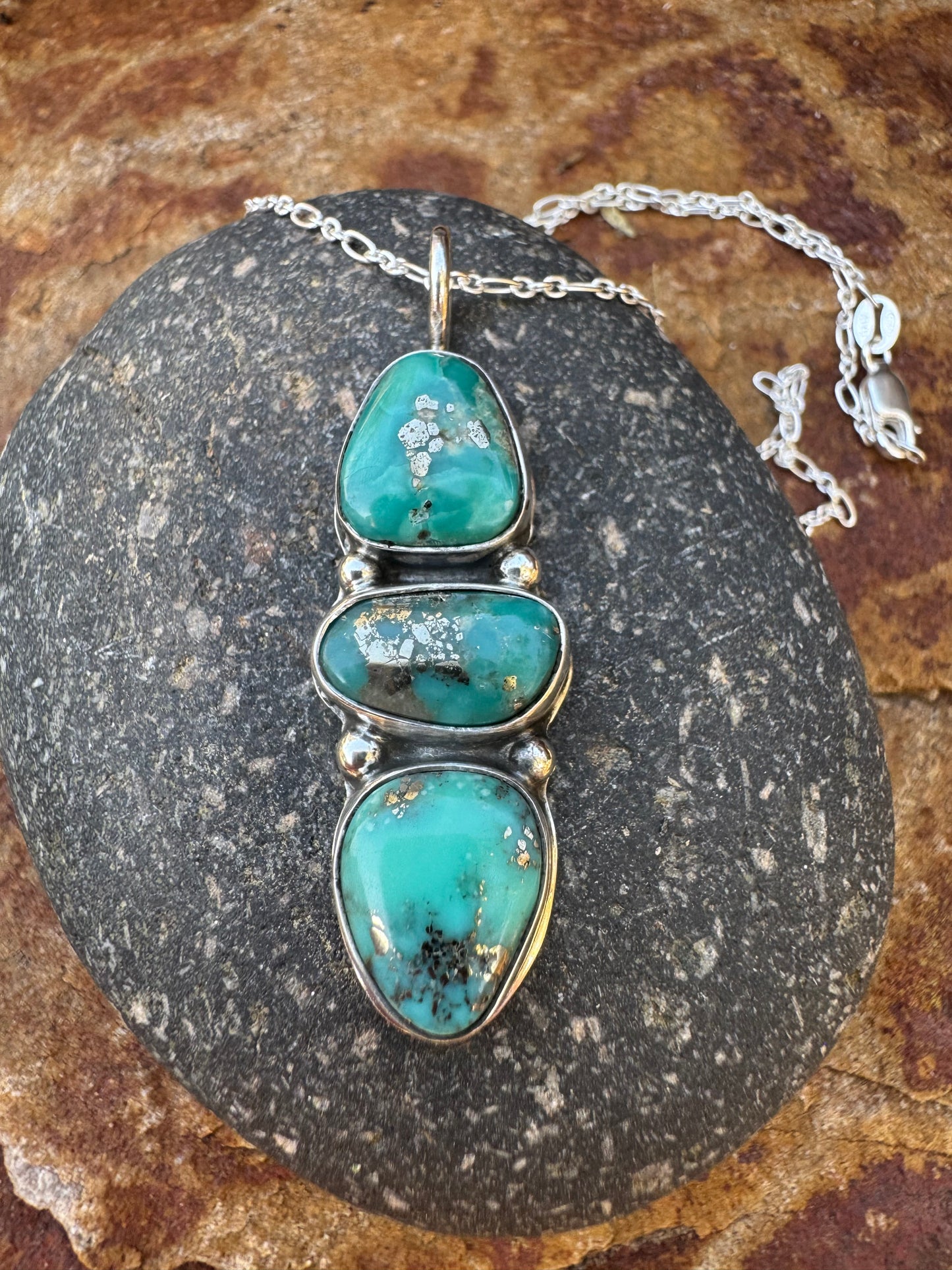 Campitos Turquoise & Pyrite Necklace 💎