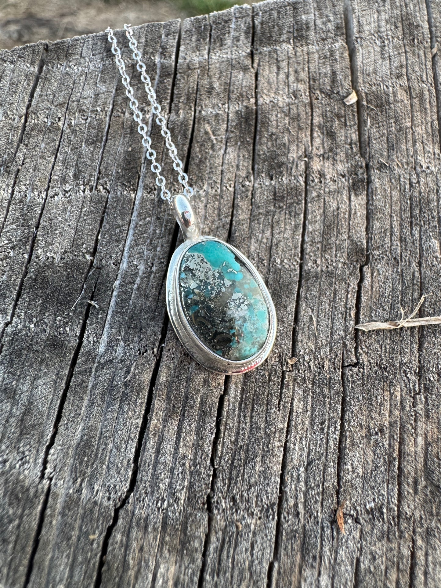 Pyrite included Campitos Turquoise Necklace