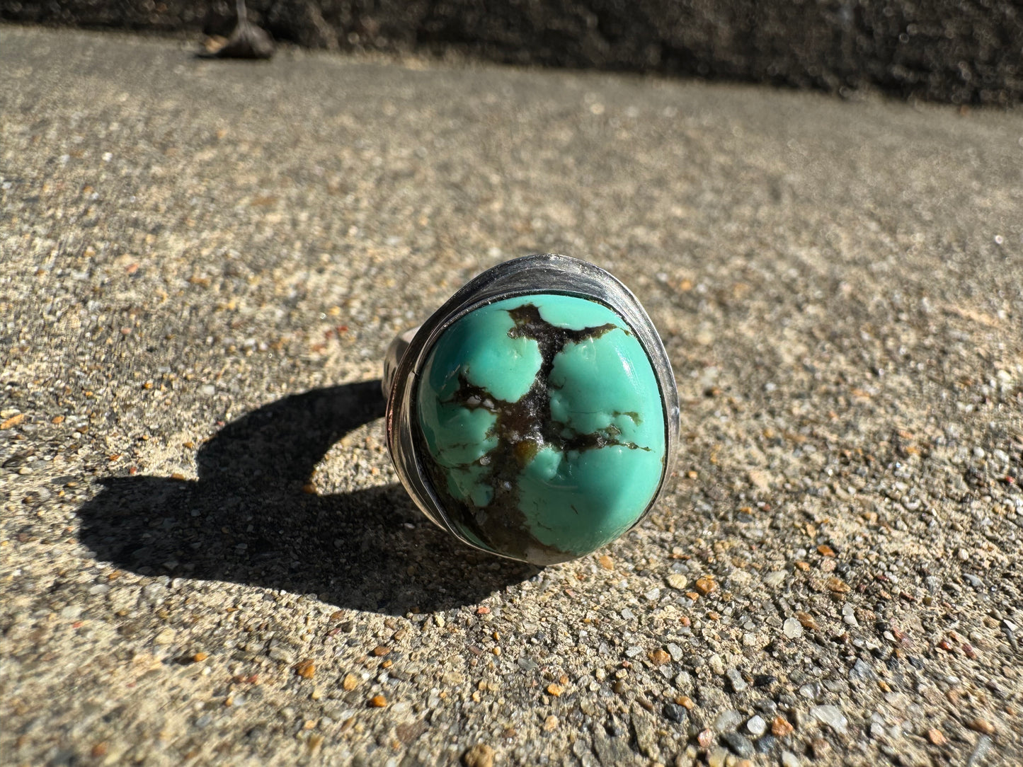 Nugget turquoise ring size 8.75