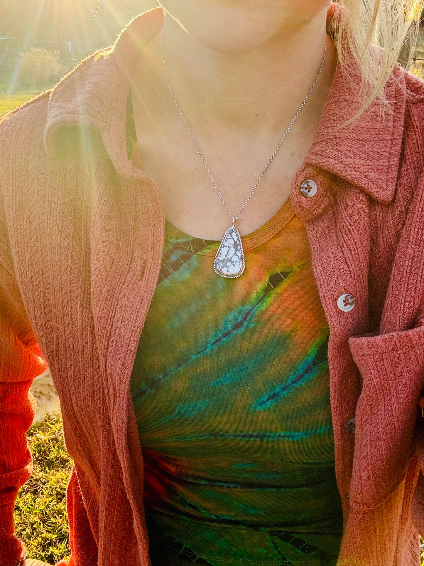 Wild Horse Tear Drop Pendant