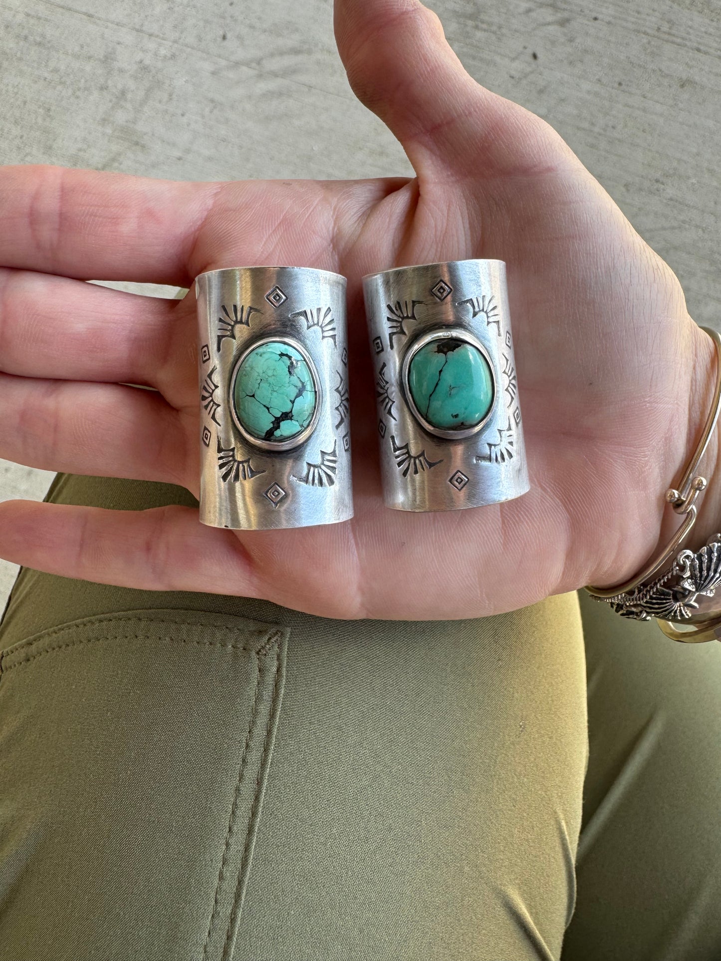 Turquoise Pony tail Holders Set of 2
