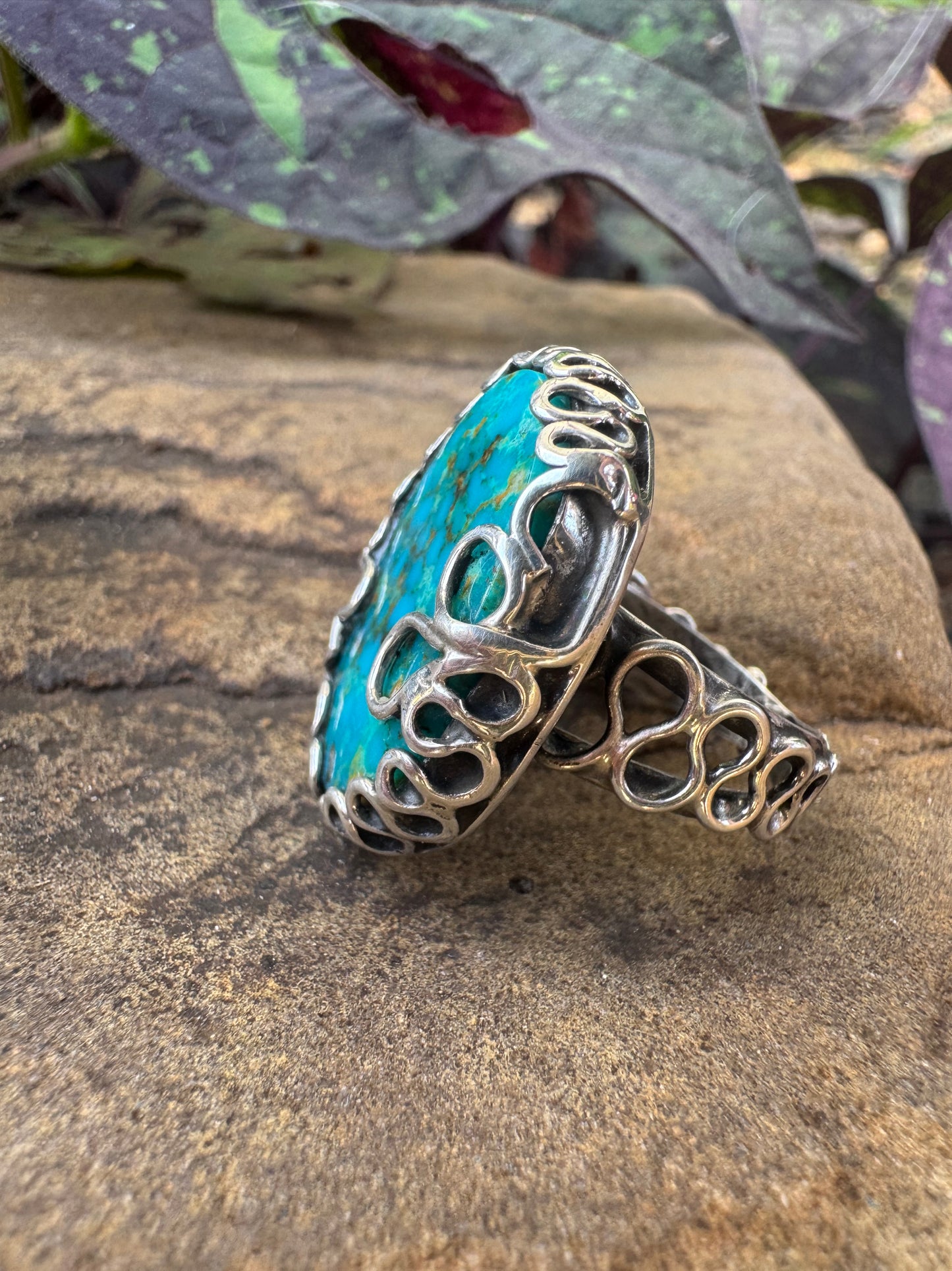 Tide and Time Turquoise ring size 6.5
