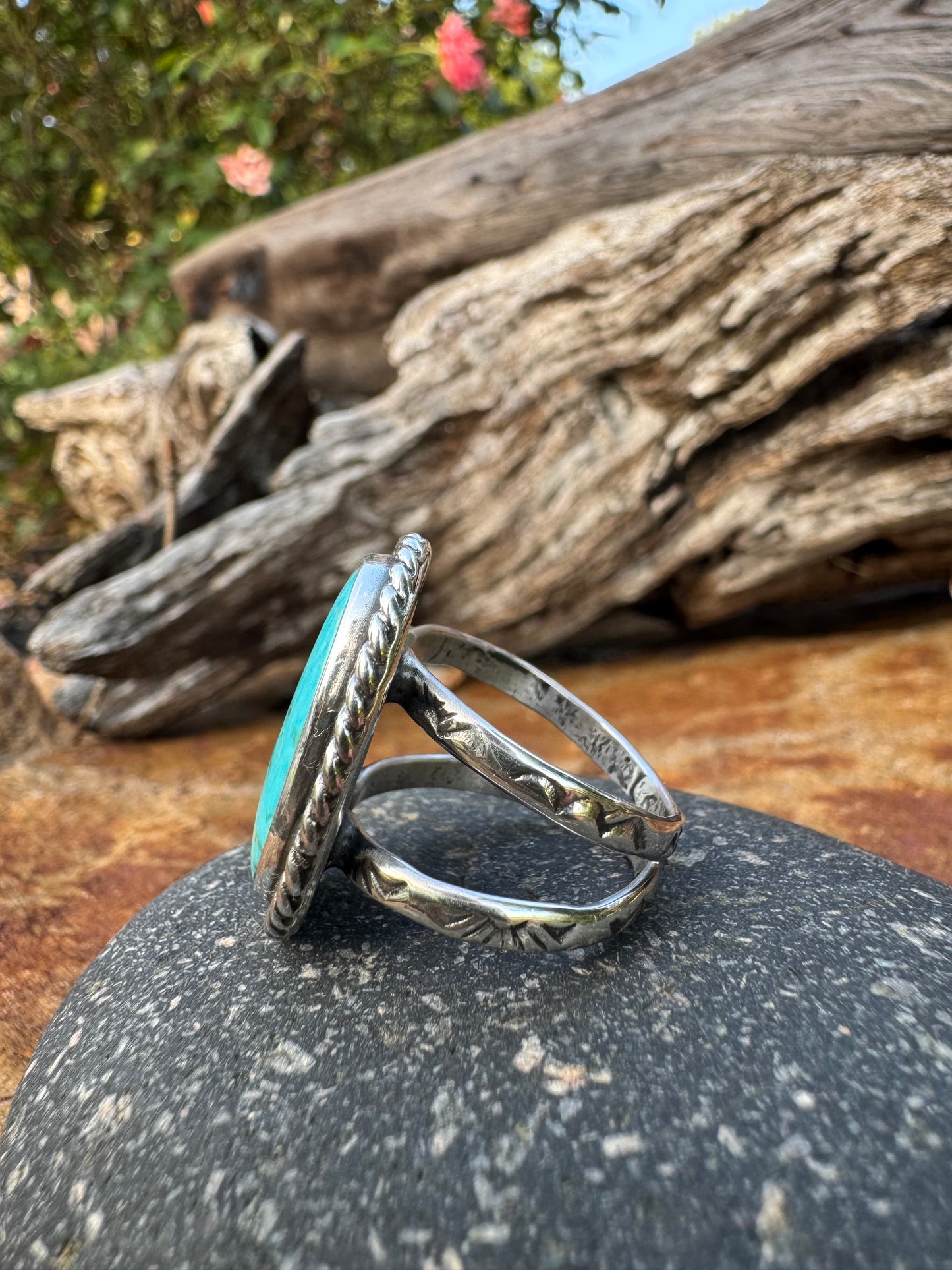 Classic Tyrone Turquoise Ring size 8