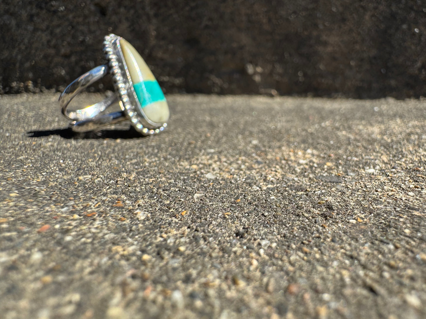 Ribbon Turquoise ring size 9