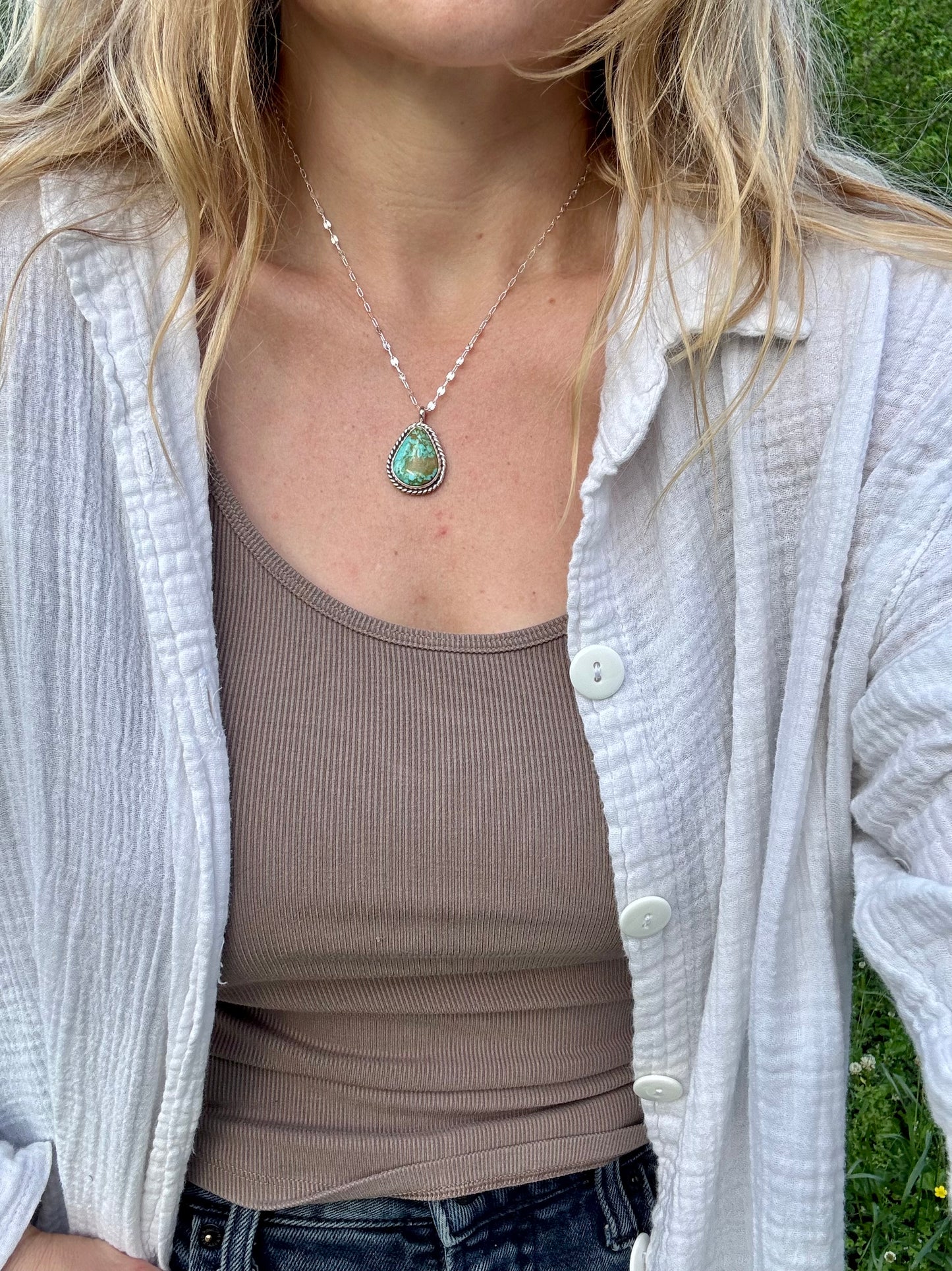 Pear-shaped Turquoise Pendant