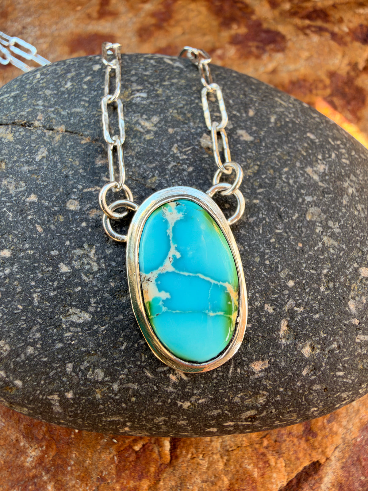 Sonoran Gold Turquoise Station Necklace