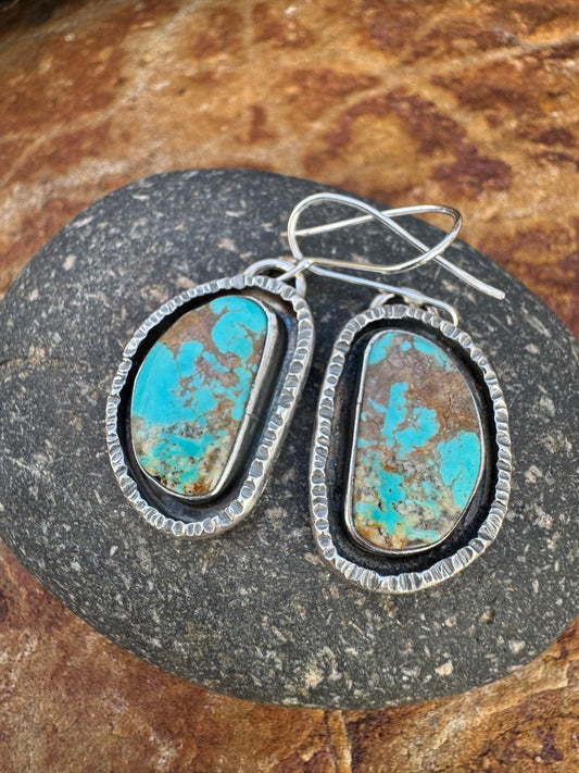 Tyrone turquoise Sterling silver earrings