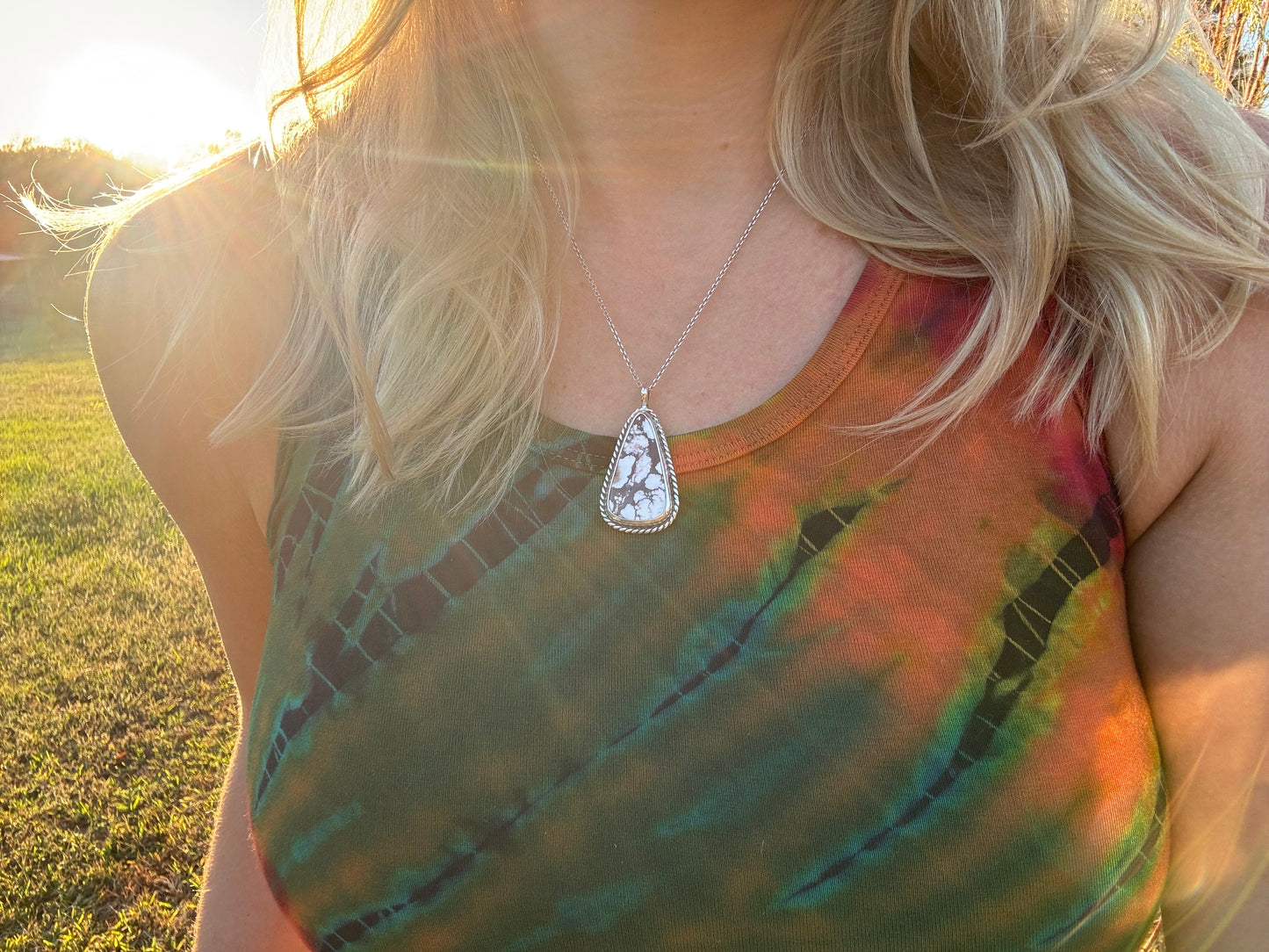 Wild Horse Tear Drop Pendant