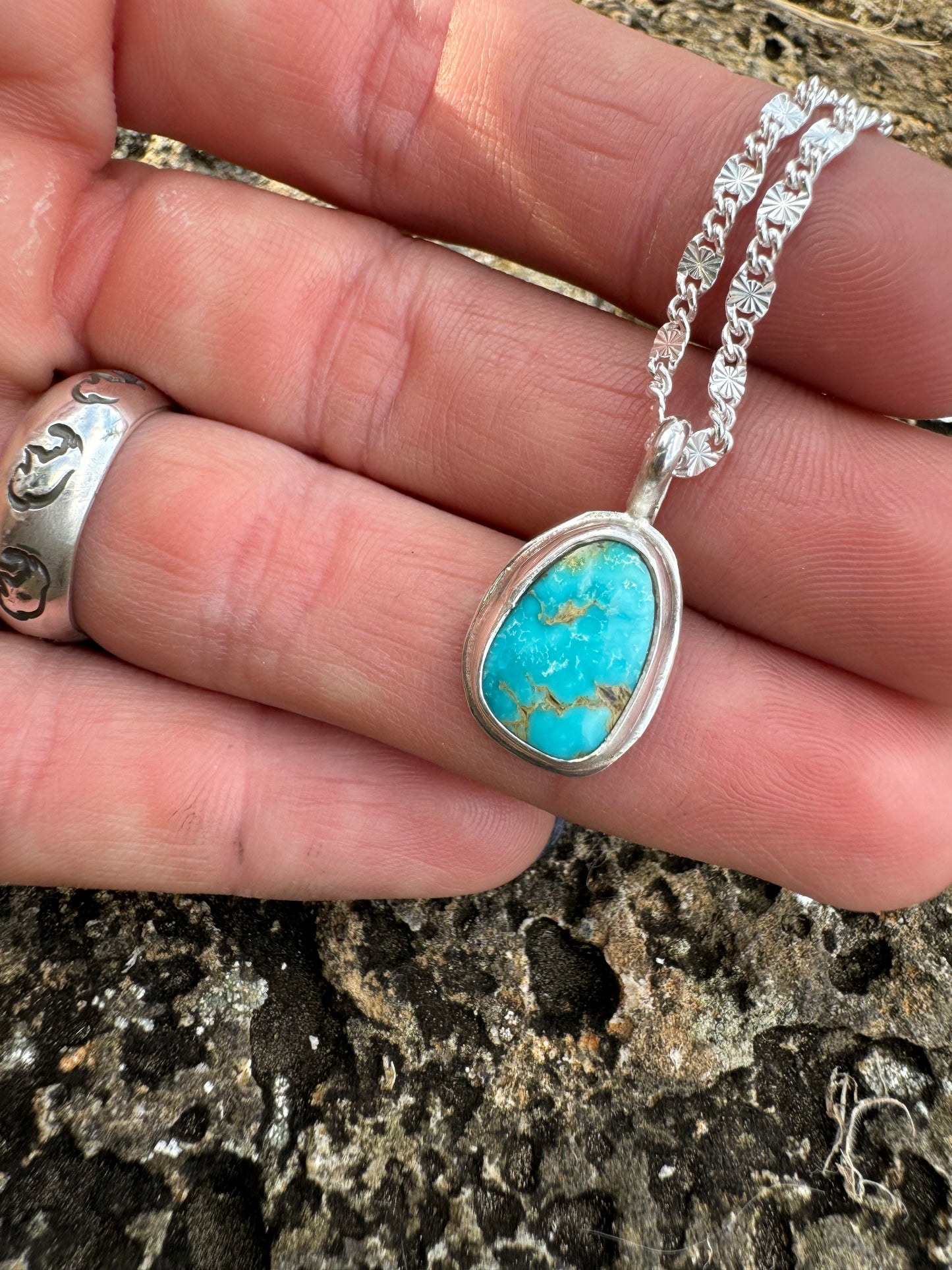 Mini turquoise pendant