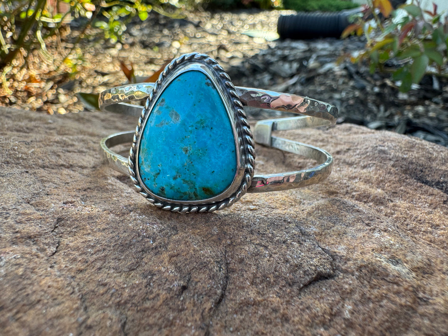 Kingman turquoise cuff bracelet