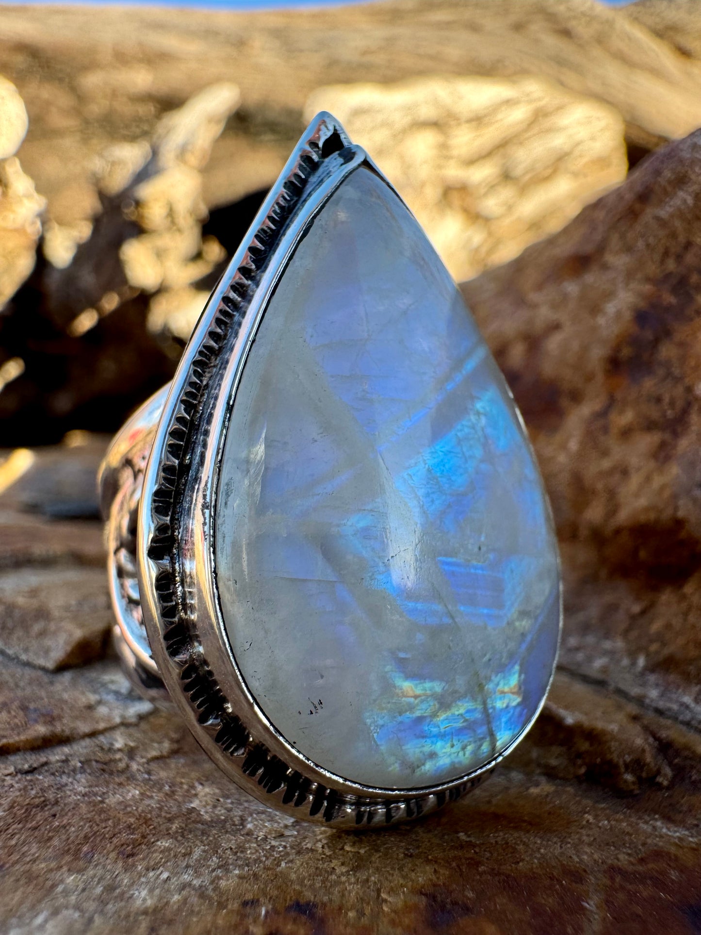 Moonstone Statement Ring size 9