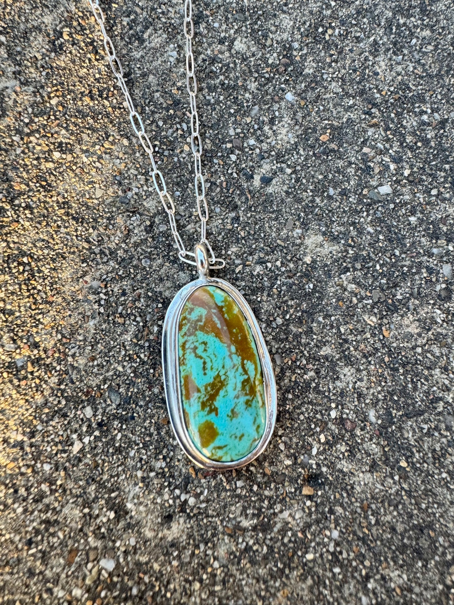 Tyrone turquoise pendant