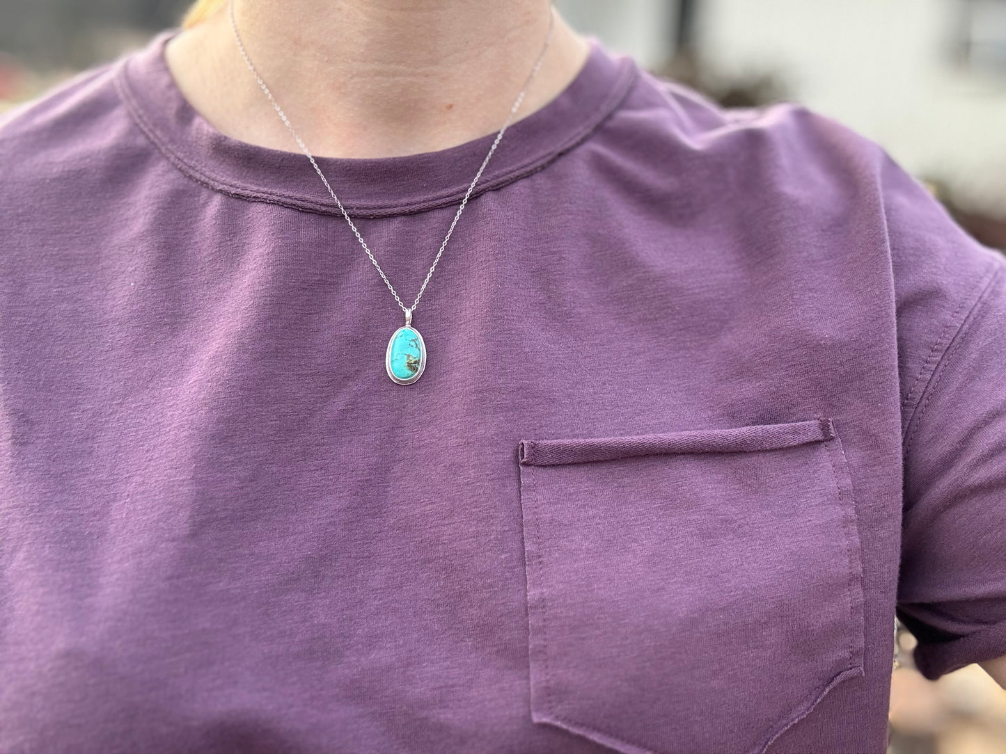 Dainty turquoise Pendant