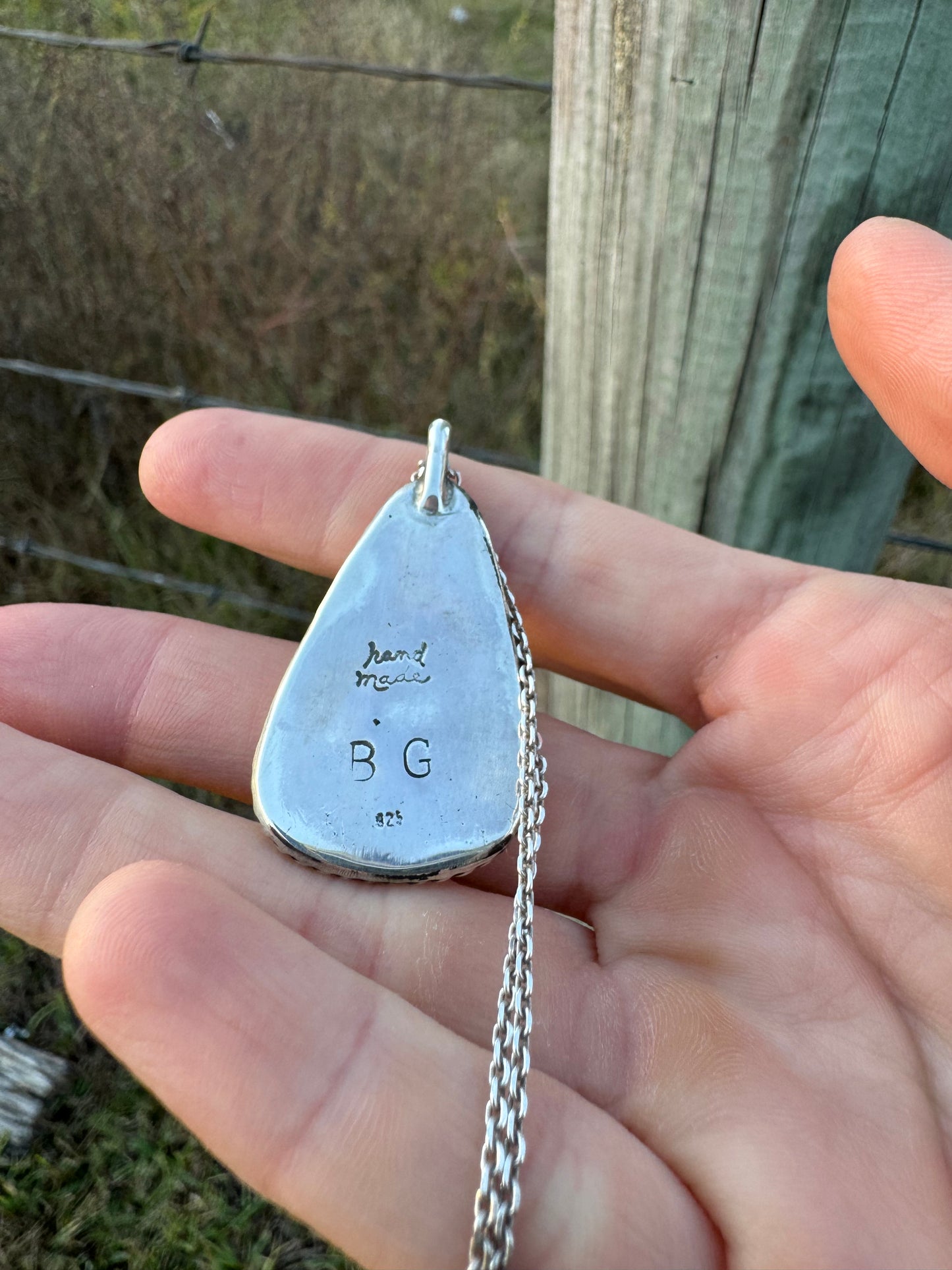 Wild Horse Tear Drop Pendant