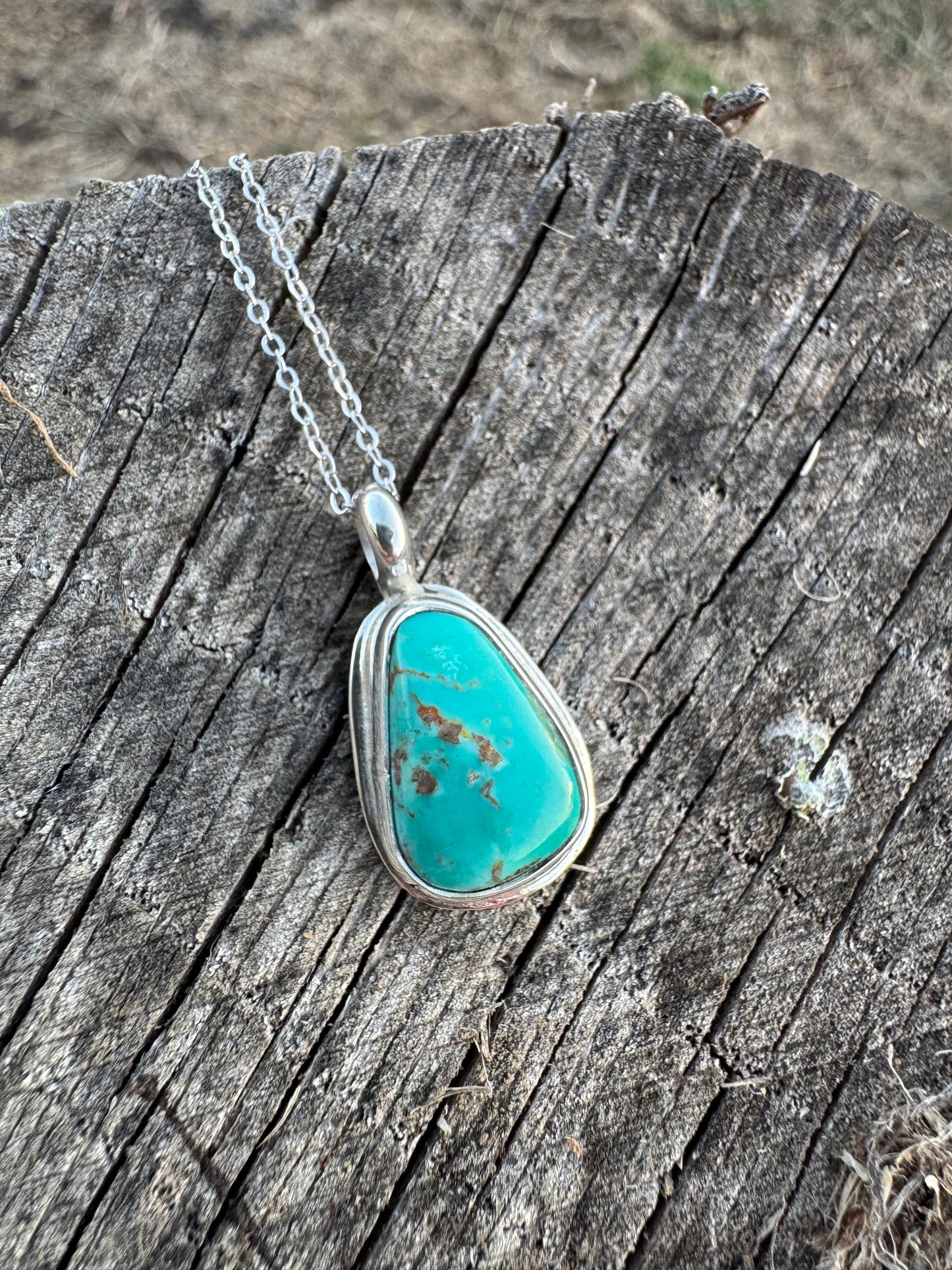 Tyrone turquoise dainty pendant