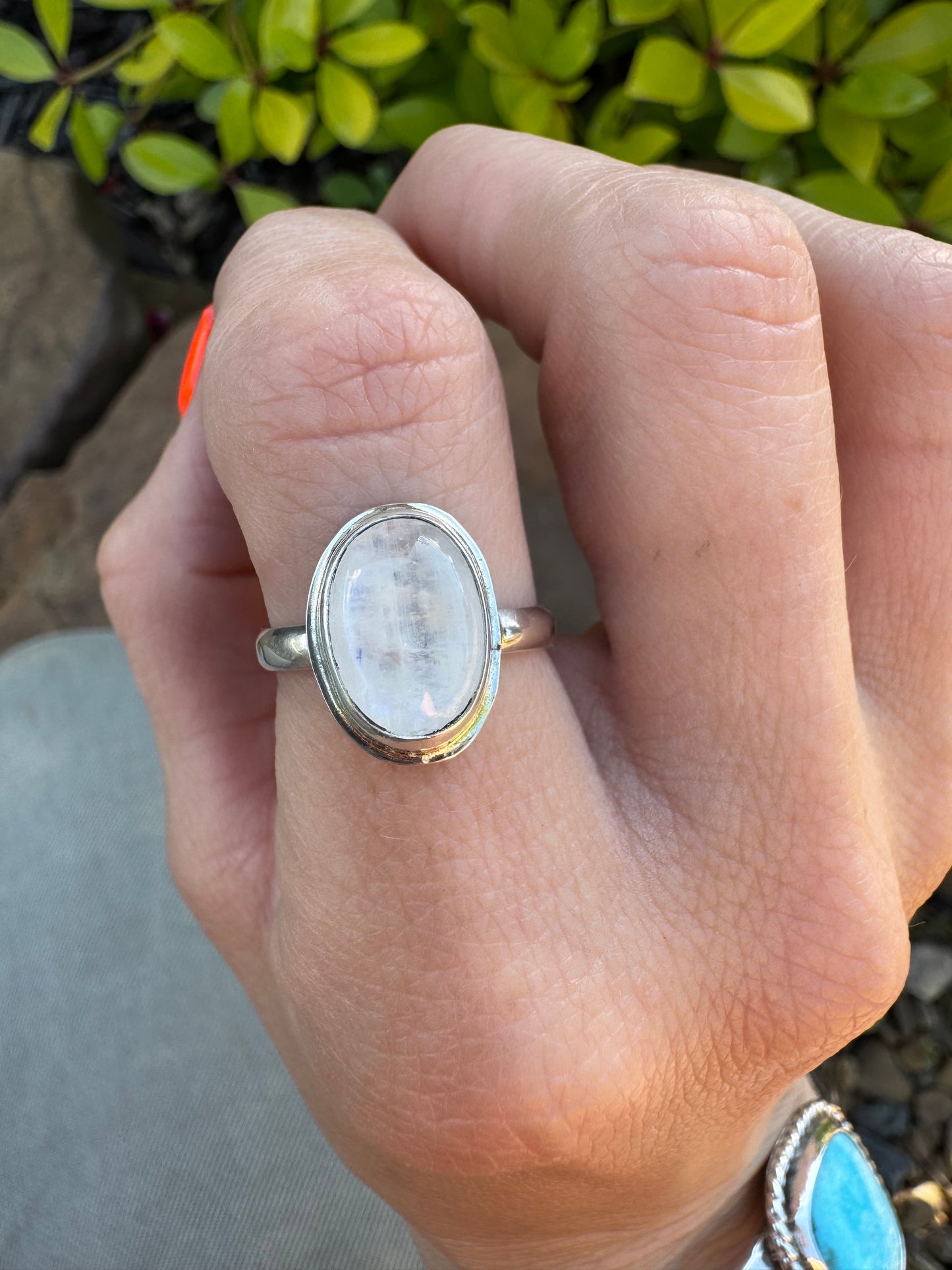 Dainty Moonstone ring size 7
