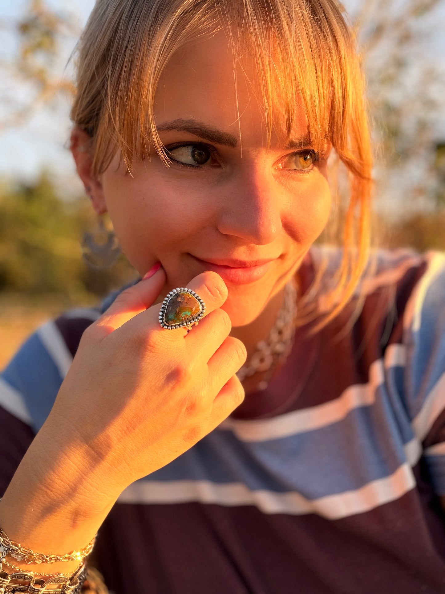 Sonoran Turquoise Earthscape Ring