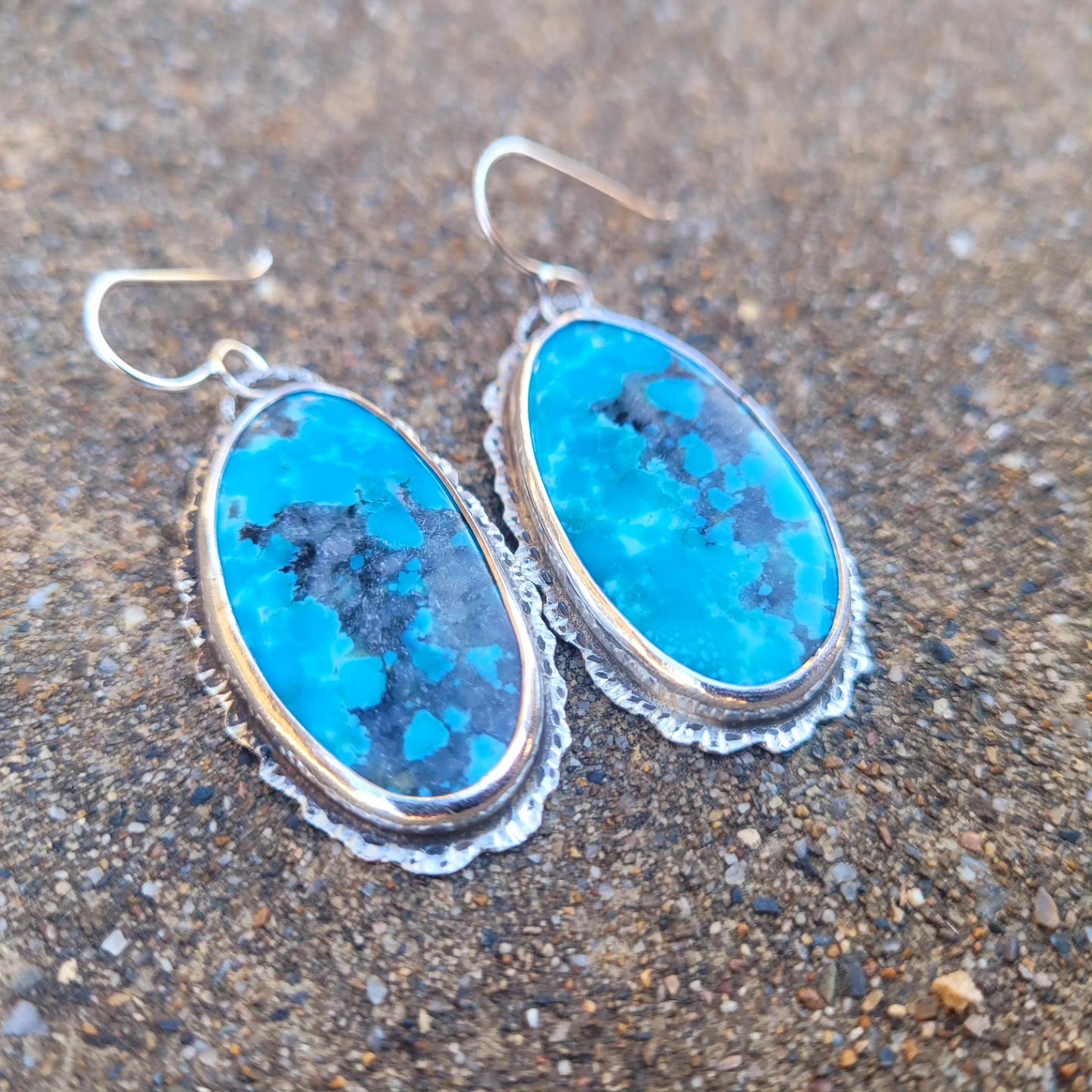 Kingman turquoise earrings