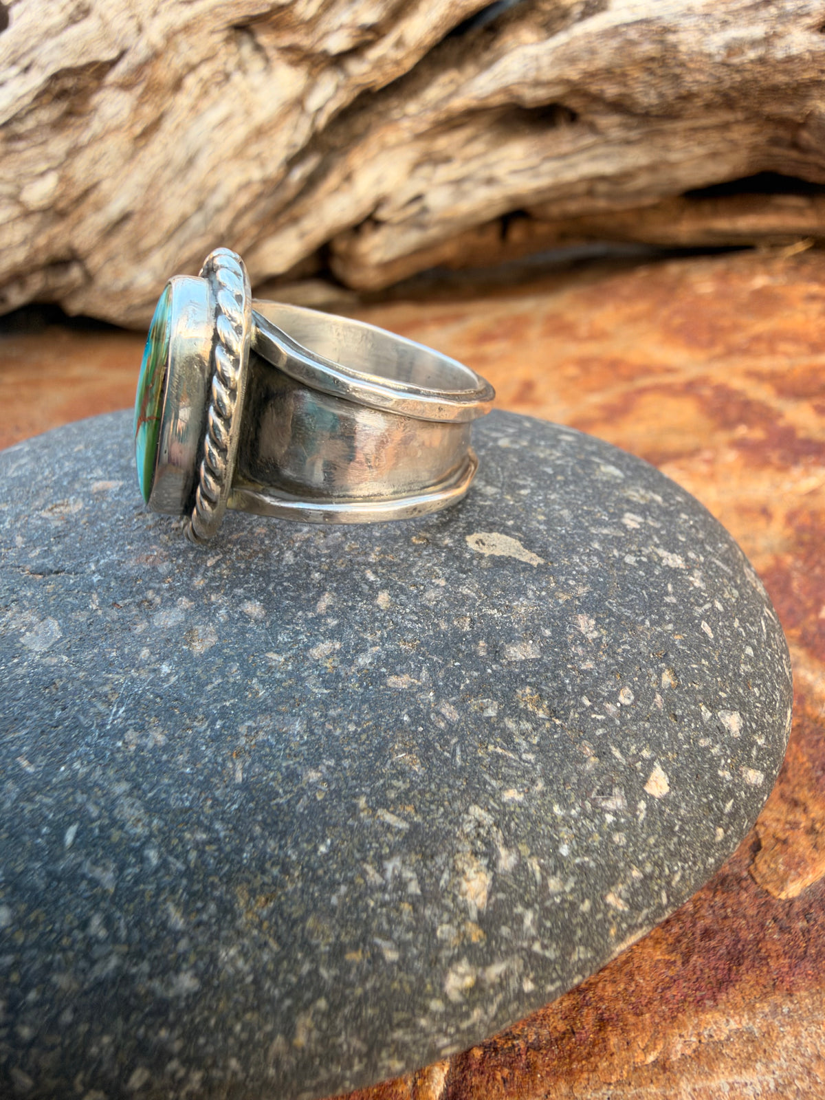 Sonoran Gold turquoise Statement Ring size 6.5