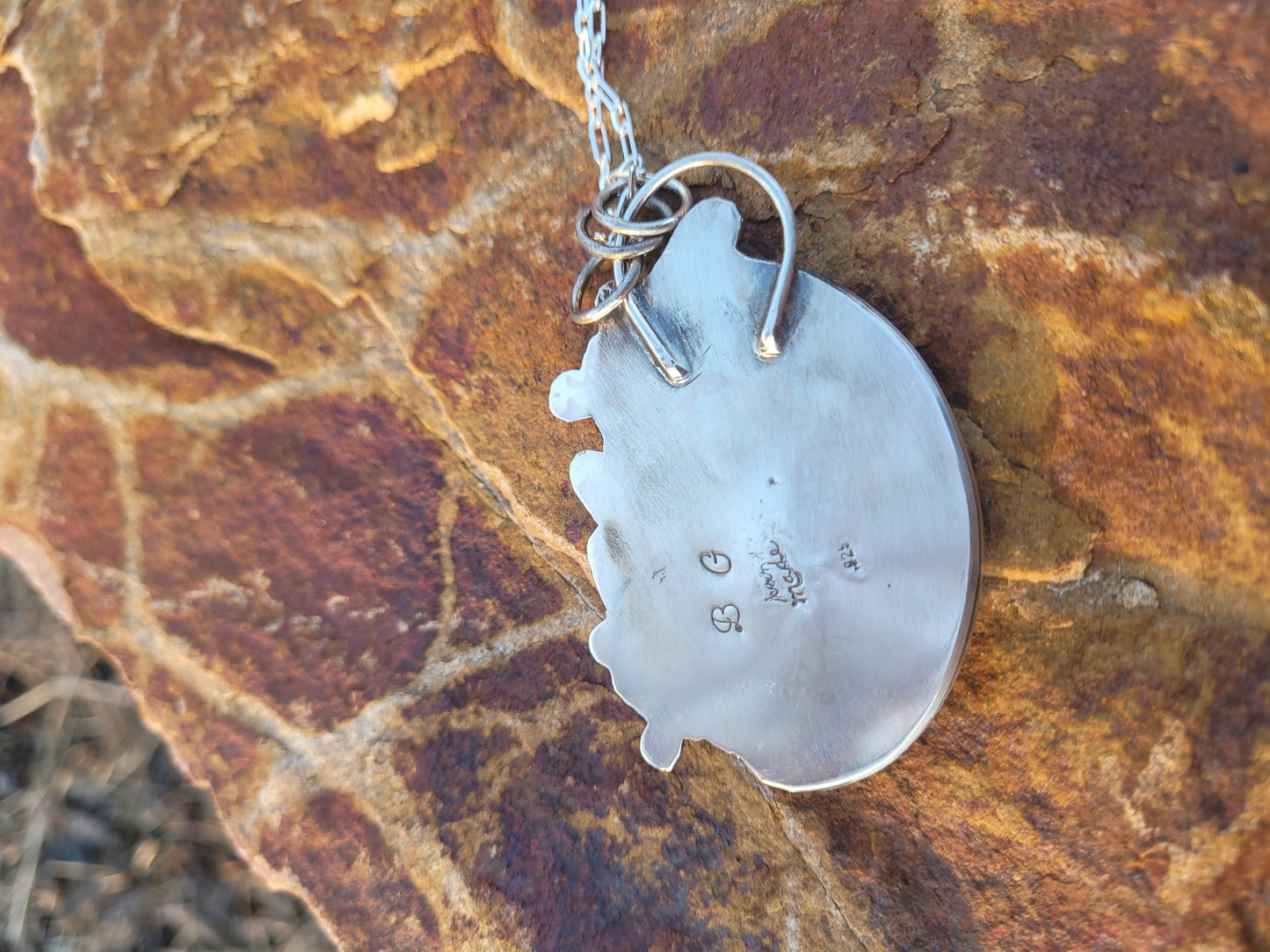 Dendritic Agate Whimsical Pendant